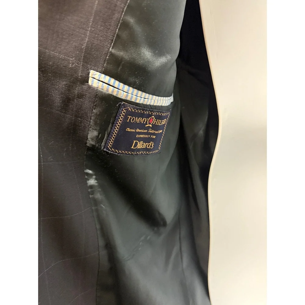 Tommy Hilfiger Mens 44R Wool Classic American Tailored Clothing Blazer Dillard's
